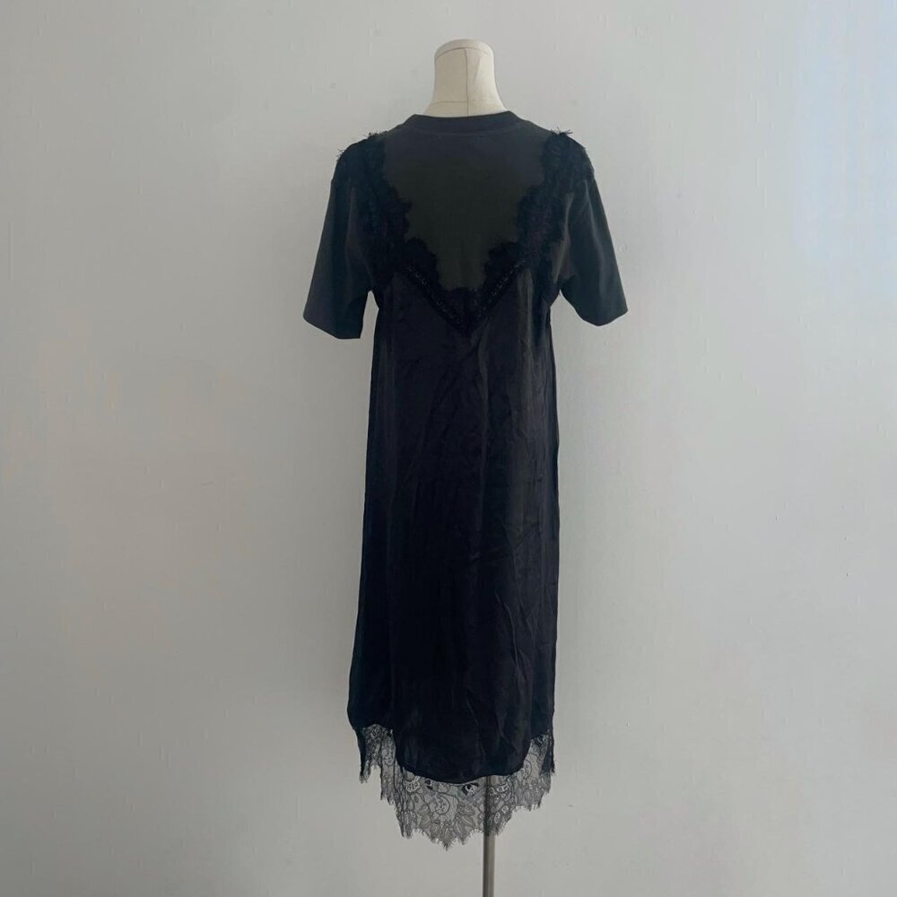 Sea Lorraine Lace Combo Midi Dress | Black | Women’s Size Small - Picture 3 of 6